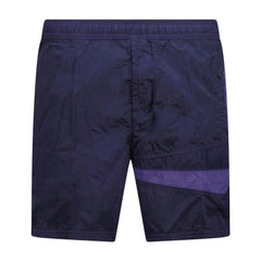 STONE ISLAND COMPASS PATCH CHROME SWIM SHORTS ROYAL BLUE