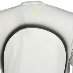 STONE ISLAND COMPASS PRINT LOGO SOLAR ECLIPSE 2 COMPASS PRINT T-SHIRT WHITE