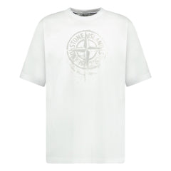 STONE ISLAND COMPASS PRINT LOGO T-SHIRT WHITE