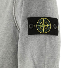 STONE ISLAND COTTON HOODED SWEATSHIRT GREY