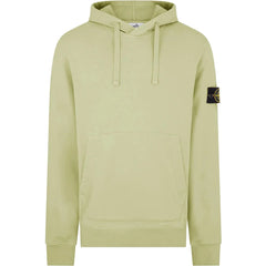 STONE ISLAND COTTON HOODED SWEATSHIRT MINT