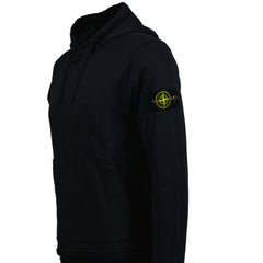 STONE ISLAND COTTON HOODED SWEATSHIRT NAVY