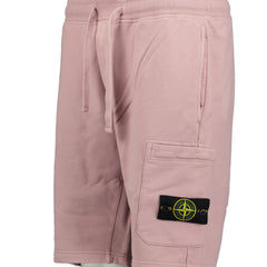 STONE ISLANDCotton Sweat Shorts Forest Rose