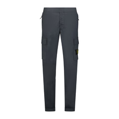 STONE ISLANDCuffed Leg Cargo Trousers Charcoal Grey