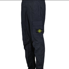 STONE ISLAND CUFFED CARGO TROUSERS NAVY