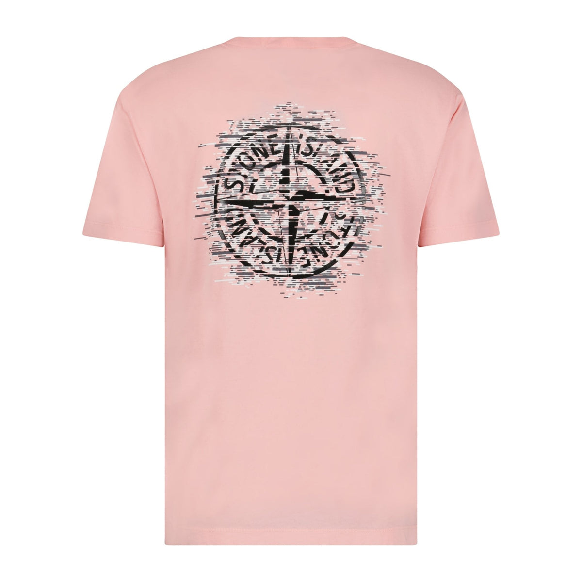 STONE ISLAND DIGITAL COMPASS PRINT LOGO T-SHIRT PINK