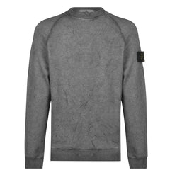 STONE ISLAND DUST COTTON SWEATSHIRT BLACK