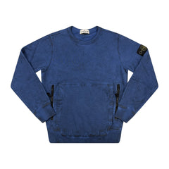 STONE ISLAND (KIDS) DUST SWEATSHIRT BLUE