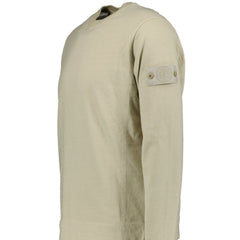 STONE ISLAND GHOST BADGE SWEATSHIRT BEIGE