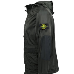 STONE ISLANDHalf-Zip Smock Hooded Jacket Black