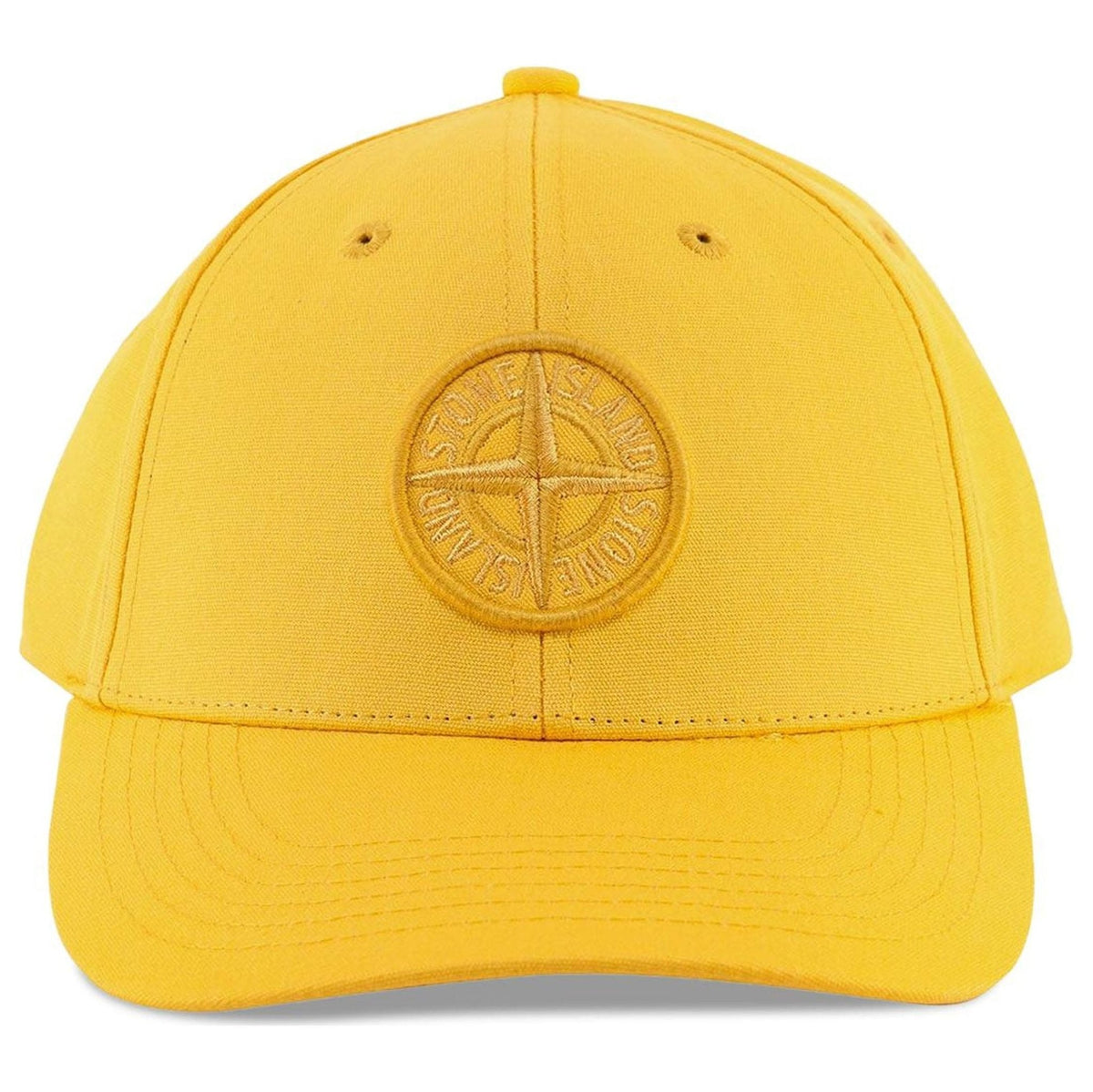 STONE ISLAND LOGO COTTON HAT YELLOW