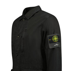 STONE ISLANDLogo Sleeve Brushed Cotton Canvas Jacket Black