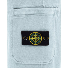 STONE ISLANDMalfile Cotton Sweat Shorts Sky Blue