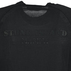 STONE ISLAND MARINA KNIT JUMPER BLACK
