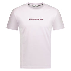 STONE ISLAND MICRO BRANDING LOGO T-SHIRT PINK