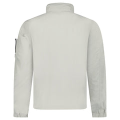 STONE ISLAND MICRO TWILL JACKET IN PEARL GREY