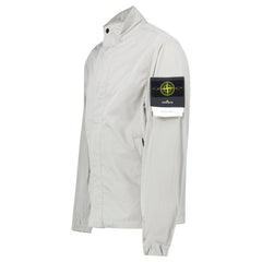 STONE ISLAND MICRO TWILL JACKET IN PEARL GREY