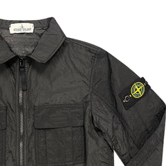 STONE ISLAND(Kids)  Nylon Overshirt Black