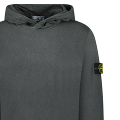 STONE ISLAND 'OLD' TREATMENT HOODED SWEATSHIRT CHARCOAL GREY
