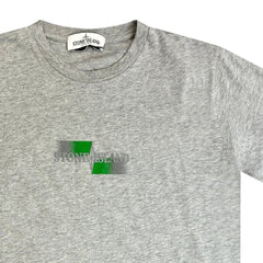 STONE ISLAND(Kids)  Printed Compass Logo T-Shirt Grey