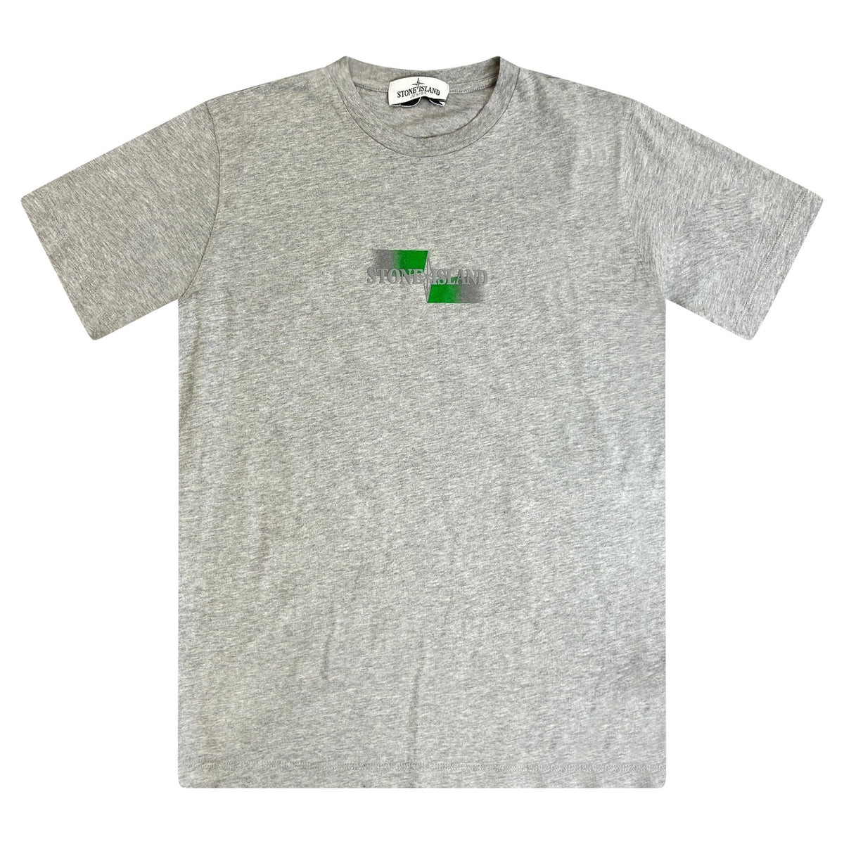 STONE ISLAND(Kids)  Printed Compass Logo T-Shirt Grey