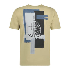 STONE ISLANDRear Print Logo T-Shirt Beige