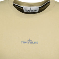 STONE ISLANDRear Print Logo T-Shirt Beige