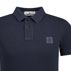 STONE ISLANDSmall Logo Polo Shirt Blue Print