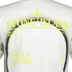 STONE ISLAND SOLAR ECLIPSE 2 COMPASS PRINT T-SHIRT WHITE