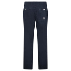 STONE ISLAND STRETCH ORGANIC BROKEN TWILL ‘OLD’ EFFECT CHINO TROUSERS IN NAVY
