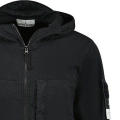 STONE ISLAND 'SUPIMA' ZIP-UP JACKET BLACK