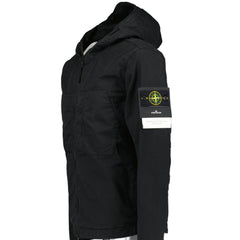 STONE ISLAND 'SUPIMA' ZIP-UP JACKET BLACK