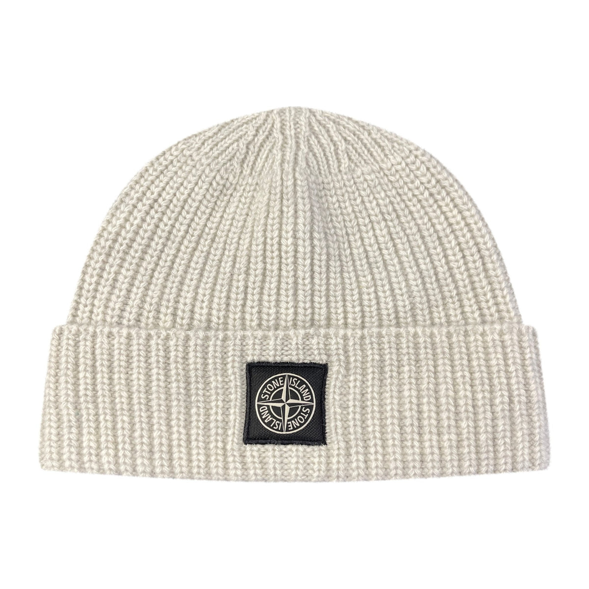STONE ISLAND WOOL BEANIE GREY