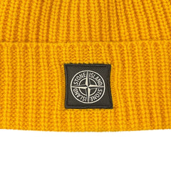 STONE ISLAND WOOL BEANIE YELLOW