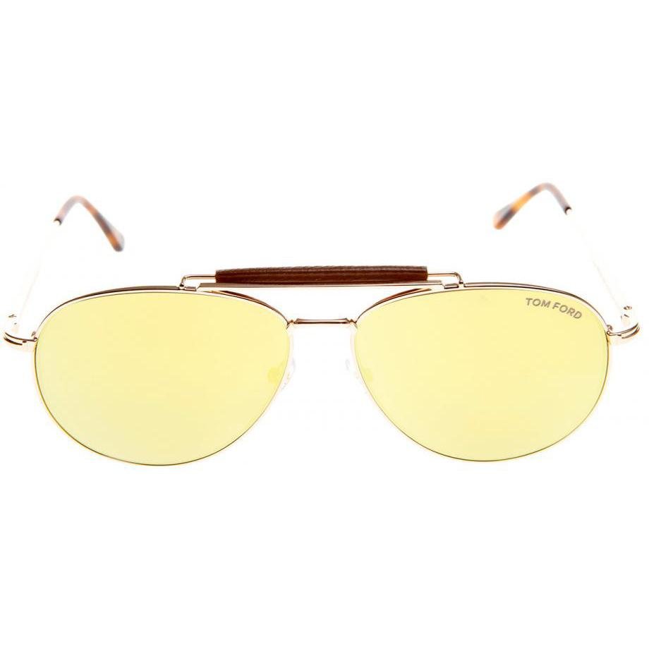 TOM FORD AVIATOR STYLE SUNGLASSES ROSE GOLD