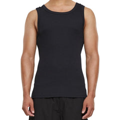 Urban Classics 2x2 Rib Tank Top - Black