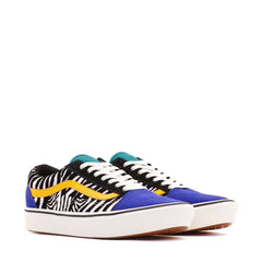 Vans UA ComfyCush Old Skool Zebra Tidepool Surf The Web Women VN0A3WMAVWT