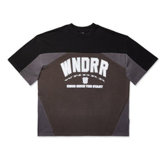 WNDRR Institute Panel Club Tee - Black/Black