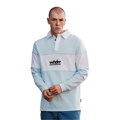 WNDRR International Panel Rugby Polo - Baby Blue