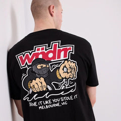 WNDRR Ripshift Box Fit Tee - Black