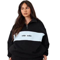 WNDRR Stxr 1/4 Zip Sweat - Black